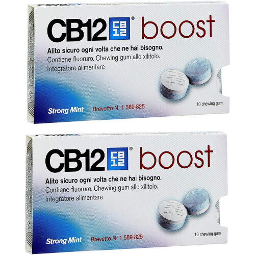 CB12 Boost Sugar Free Gum - Strong Mint (2)