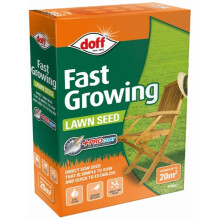 Doff Fast Acting Lawn Seed Fast Germination Rate for Spring and Summer Seeding, 1 x Doff Fast Acting Lawn Seed 500g by Thompson and Morgan