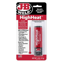 J-B Weld 8297 HighHeat Temperature Resistant Epoxy Putty Stick, Machine Gray, 2oz