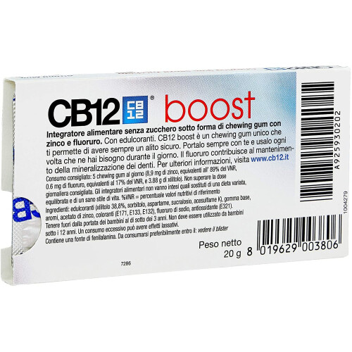 CB12 Boost Sugar Free Gum - Strong Mint (2) 1