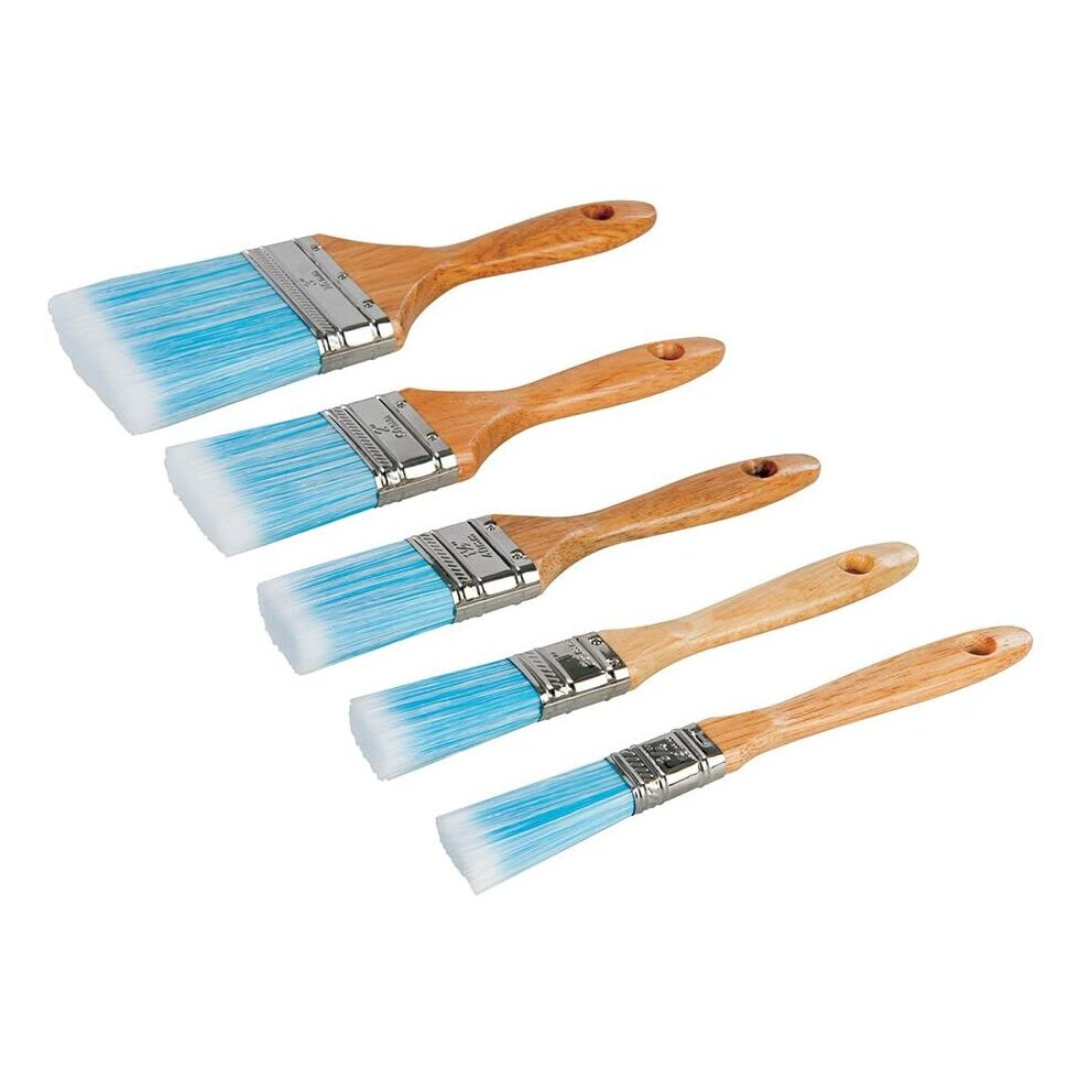 Silverline 282408 Synthetic Paint Brushes 5 Piece Set