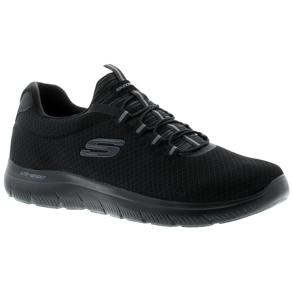 (Black, 9 (Adults')) Skechers Summits Men's Trainers UK Size