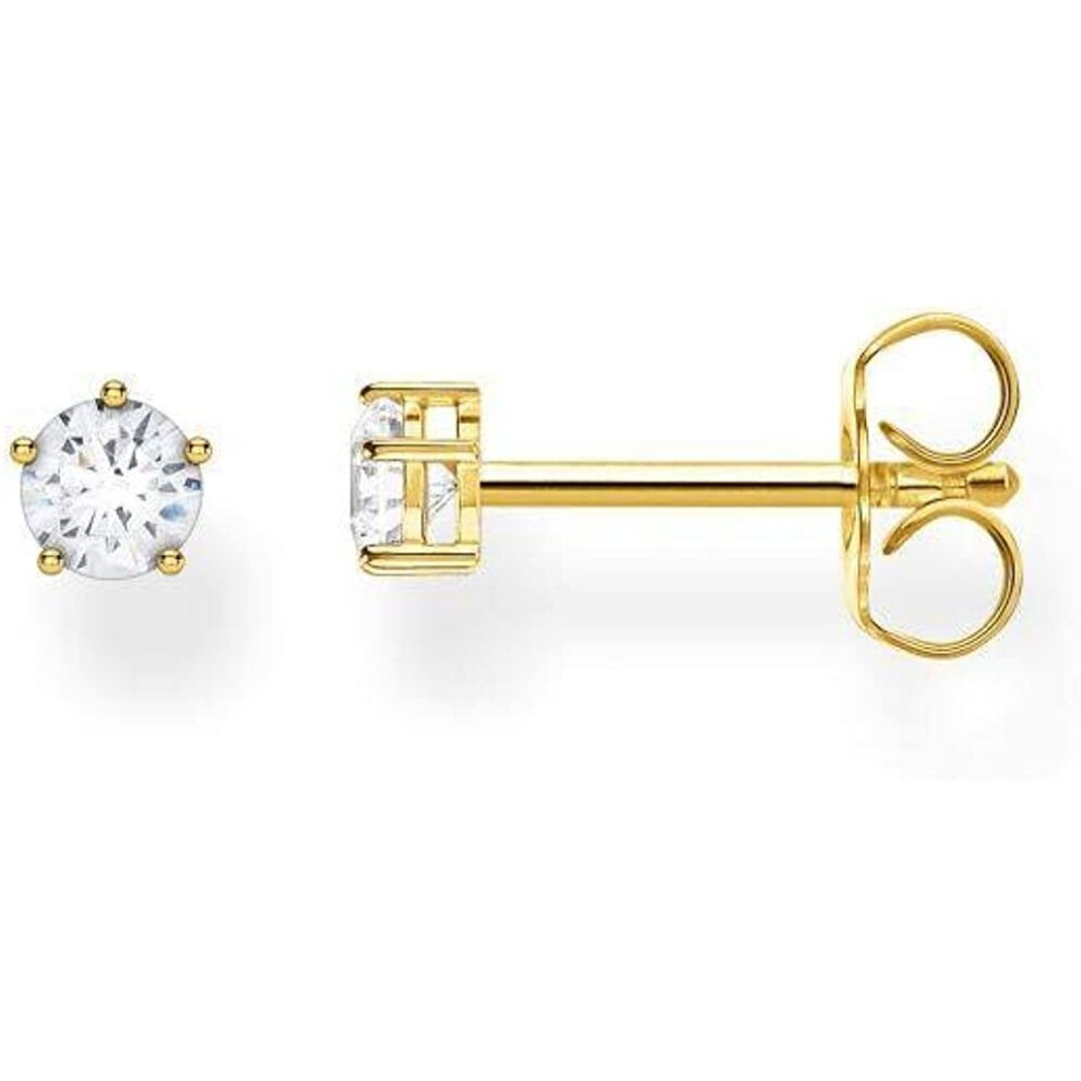 Thomas Sabo Ladies Single White Stone 925 Sterling Silver Stud Earrings