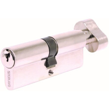 Sterling Locks ETN5050V Euro Profile Thumbturn Cylinder, Nickel, 50 x 50 mm