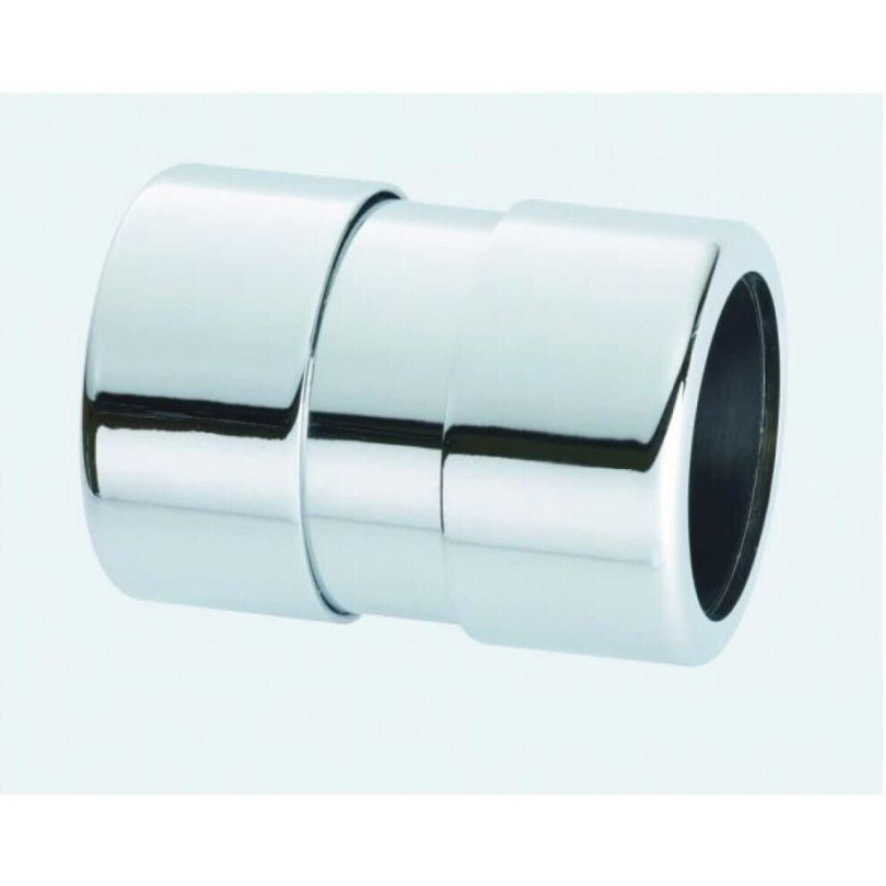 Mcalpine 35Mm Chrome Plated Straight Connector 35G-Cb
