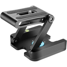 Neewer Z Flex Tilt Ball Head with Quick Shoe QR Plate Bracket for Camera Aluminium Alloy with Bubble Level for Canon Nikon Sony Camcorder Tripod Guide