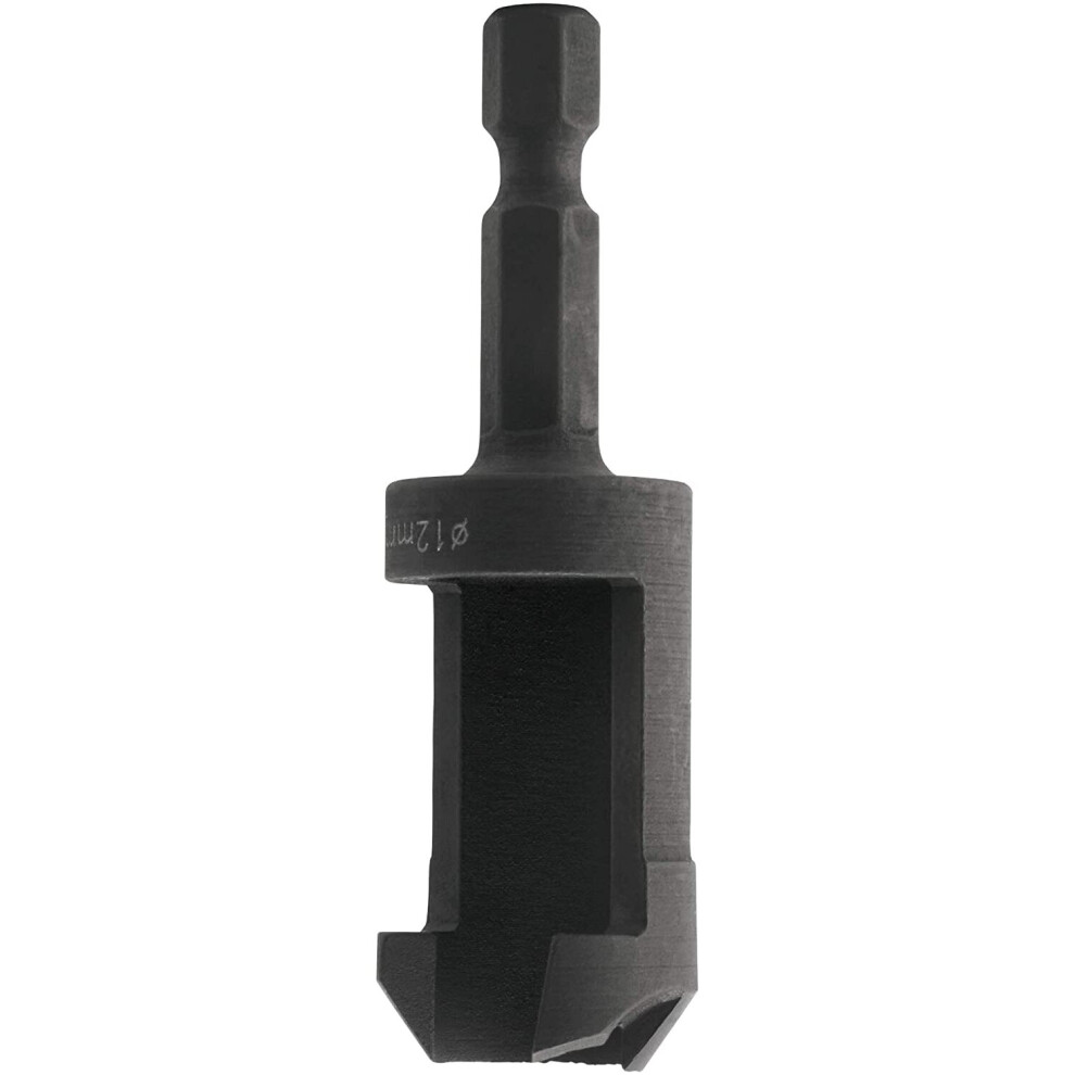 Trend SNAP/PC/12T Snappy Tubular Plug Cutter - 12mm Diameter, Black, 23.0 mm*145.0 mm*36.0 mm