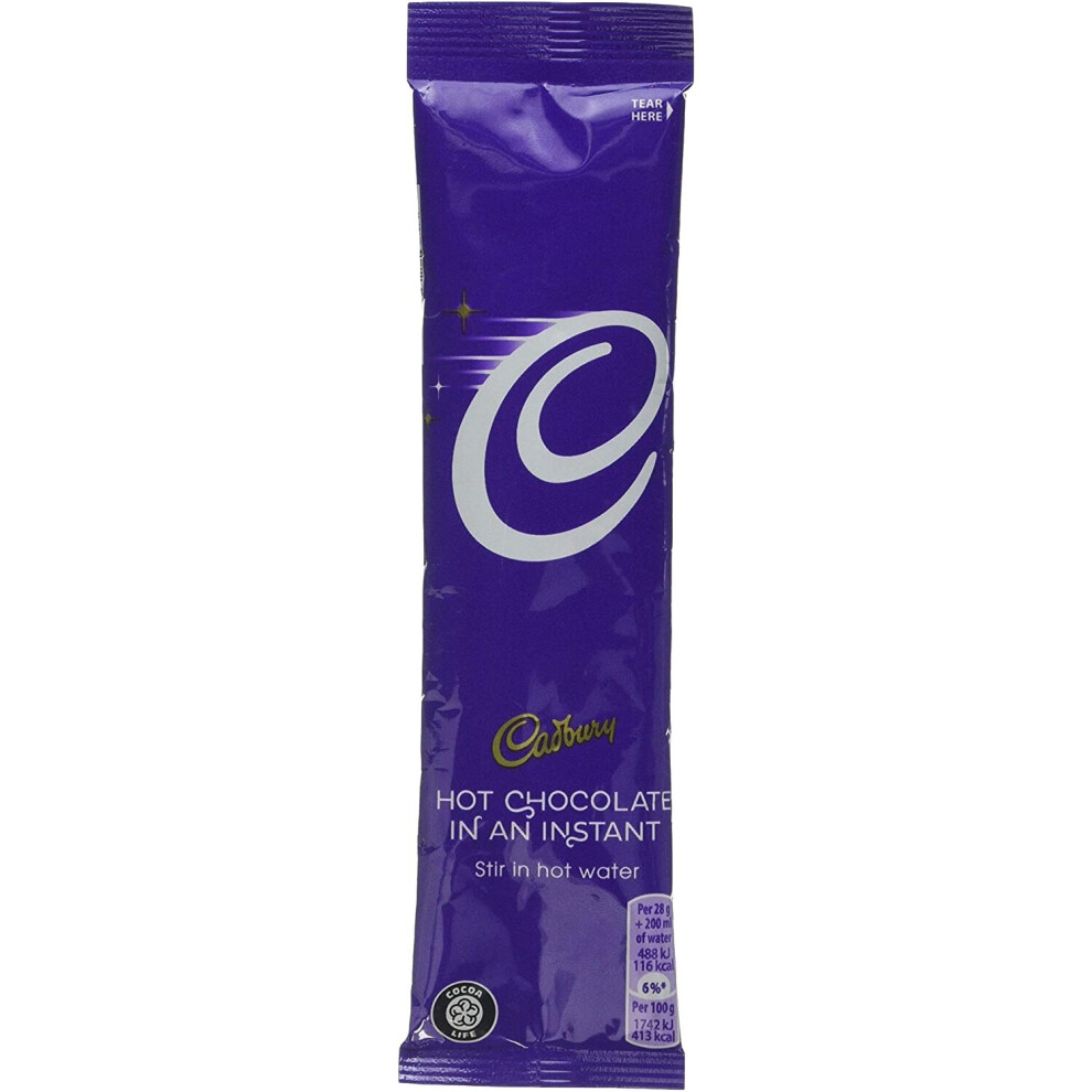 Cadbury Instant Hot Chocolate Sachets 28 g (Pack of 50)