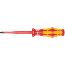 Wera 05020131001 1 x 80 mm "162 iSS PH VDE" Insulated Screwdriver for Phillips Screws - Silver