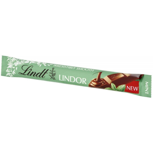 Lindt Lindor Mint Milk Chocolate Snacking Bar 38g Pack Of 24 On Onbuy 9818