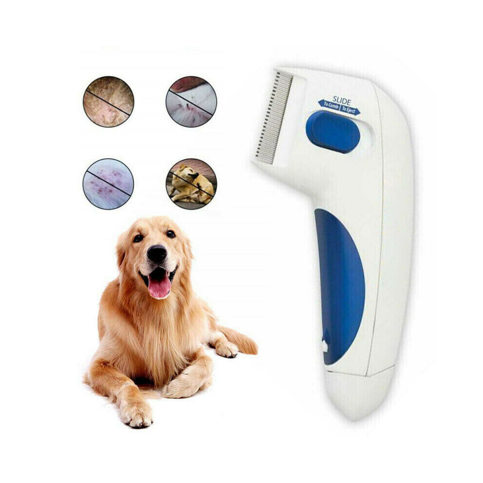 Flea Electric Pet Cat Dog Safe Flea Comb Kills Fleas Pet