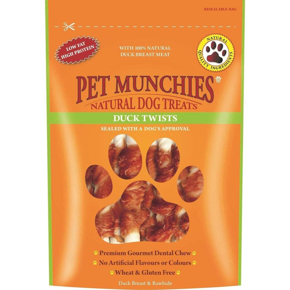 Pet Munchies Duck Twist, 80 G, Pack Of 8