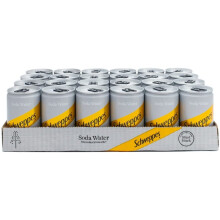 Schweppes Soda Water 150ml – Refreshing Pure Sparkle, 24 Units