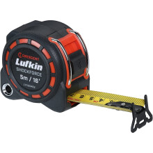 lufkin L1116CME2 3cm/1-3/16 x 5m/16' Shockforce Dual Sided Tape Measure, 30 Meter Drop Tested