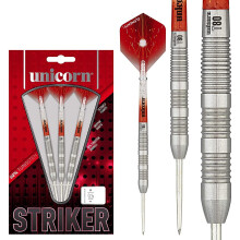 Unicorn Unisex's STRIKER TYPE 3 80% TUNGSTEN STEEL TIP DARTS, Red, 22g