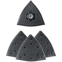 FEIN 63806204210 SLP Triangle 130 Perforated Sanding Pad Set, Multi-Colour