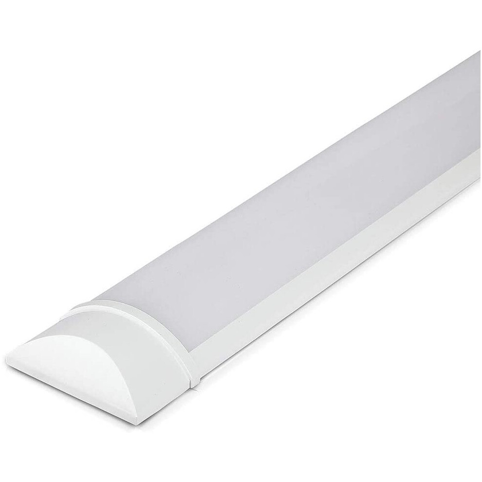 V-TAC 20W 2ft LED Batten Fittings Integrated Tube Lamp 6400K White 600x74x24mm Wall and Ceiling Lighting 30000h Long Lifespan