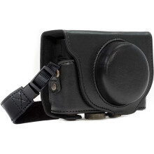 MegaGear Ever Ready Leather Camera Case compatible with Sony Cyber-shot DSC-RX100 VI, DSC-RX100 V, DSC-RX100 IV, DSC-RX100 III