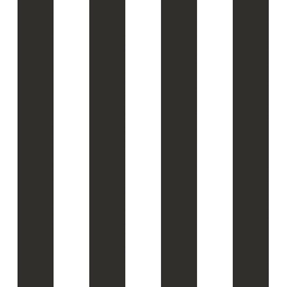 Galerie G67521 Smart Stripes 2, Two Colour Stripes Design Wallpaper, Black/White, 10M X 53Cm 5055430075215