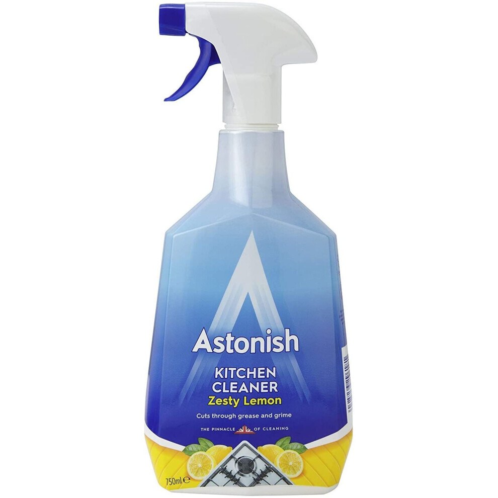 Astonish Kitchen Cleaner Spray 750ml Cleans Grease & Dirt