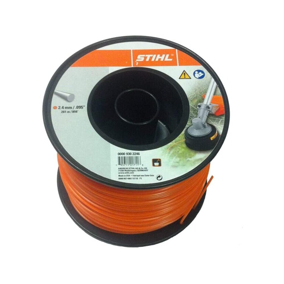 Stihl Genuine 2.4mm x 856ft Round Strimmer & Brushcutter Nylon Line 00009302246