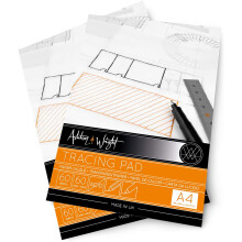 Ashton and Wright - A4 Tracing Pad - 60gsm Paper - 60 Sheets - Pack of 5