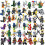 48pcs/Set Ninjago Mini Figure Kai Jay Ninja Building Blocks Toys 1