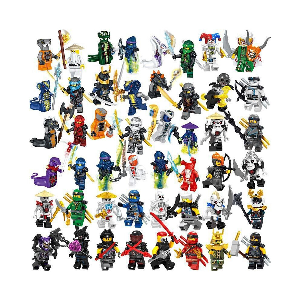 48pcs/Set Ninjago Mini Figure Kai Jay Ninja Building Blocks Toys