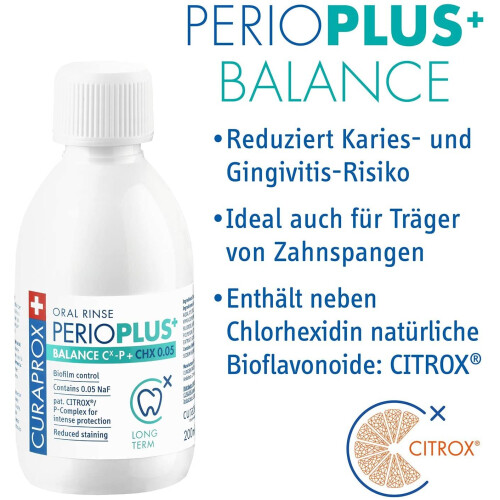 Curaprox Curaden Curaprox - Perio Plus Balance Collutorio Chx 0,05%, 200ml 1