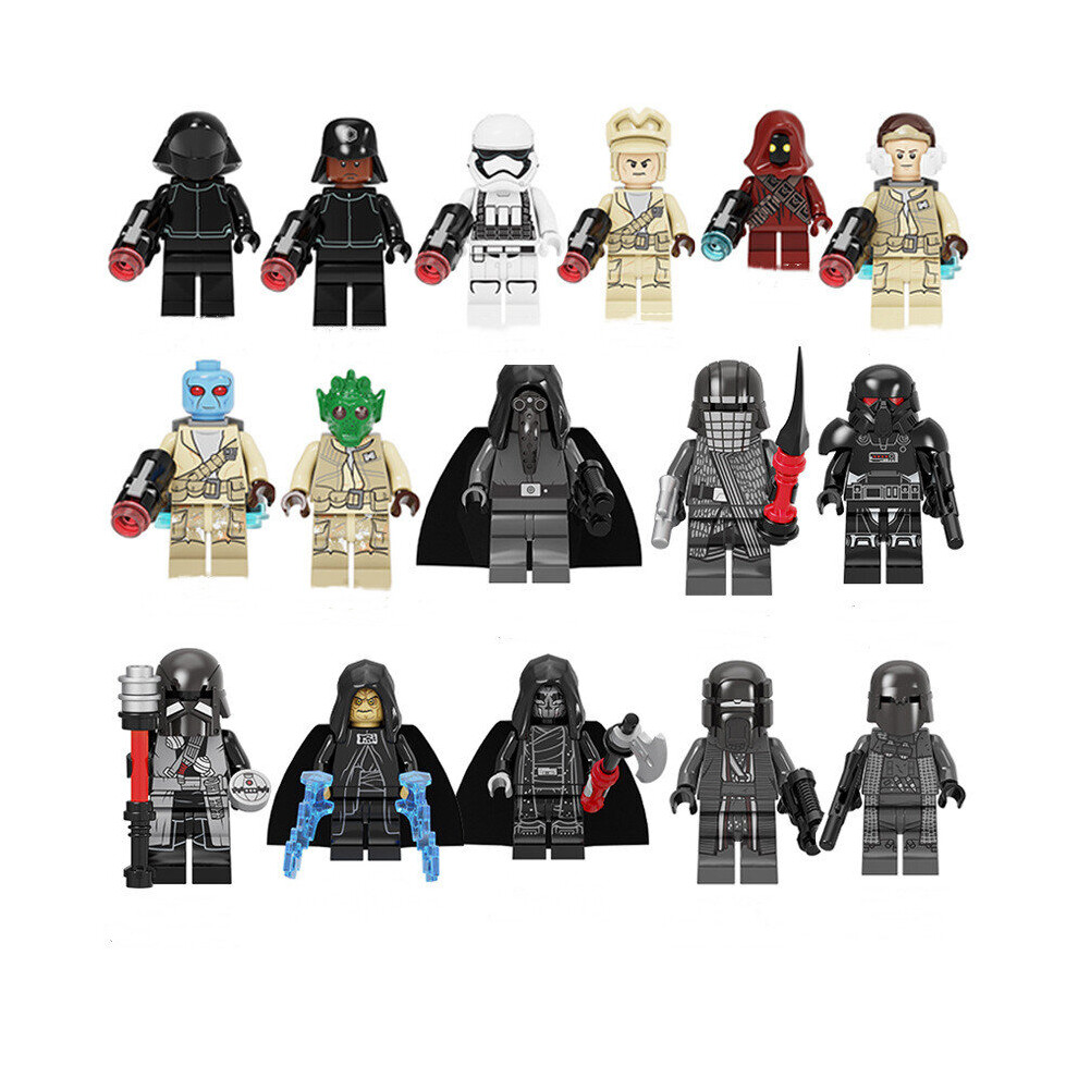 16PCS Star Wars: Accessories Minifigures Toys Fit Lego