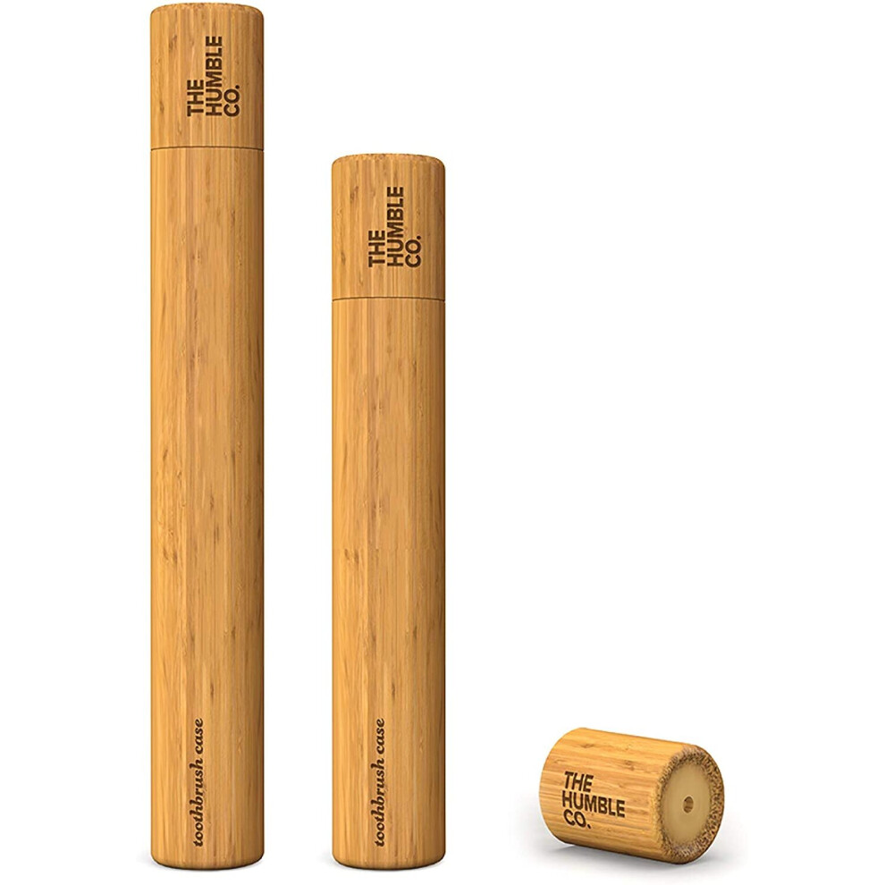The Humble Co. Bamboo Toothbrush Case | For Kids | Biodegradable, Eco-Friendly, Vegan For Your Everyday Oral Care, Dentist Approved (1 Pack)