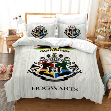 (13, Double-200x200 cm) Harry Potter Hogwarts School Of Witchcraft Single Double 3D Duvet Cover Set