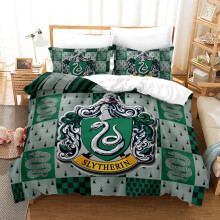 (15, Single-135x200cm) Harry Potter Hogwarts School Of Witchcraft Single Double 3D Duvet Cover Set