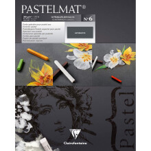 Clairefontaine 96016C Pastelmat No6 Block 360g 24x30-Anthrazit 24 x 30 cm Anthrazit