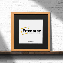 (Beech With Black Mount, 8x8 Pic (10x10 Frame)) Square Size Beech Picture Frame Photo Frames With Multicolored Mount Flat Wooden Poster Frames