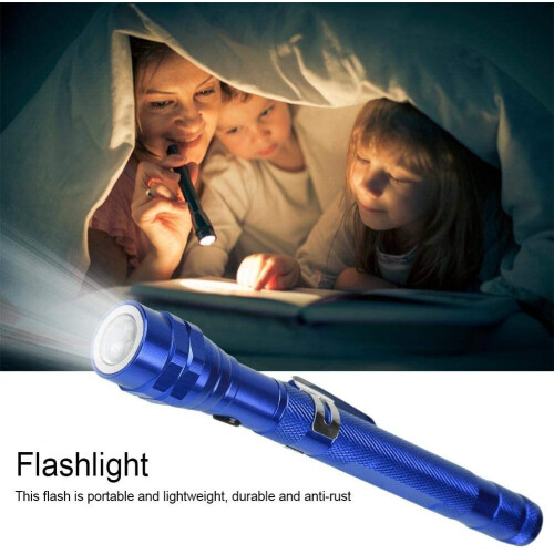 Sorand LED Flexible Flashlight, Multi-function 3 LED Flash, Mini Magnetic Head Rotatable Torch Flexible Neck Pick up Tool, Extendable LED 2