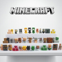 (C-36PCS) 36PCS Minecraft Toy Building Block Series Creeper Ender Dragon Peripheral Toy Ornaments
