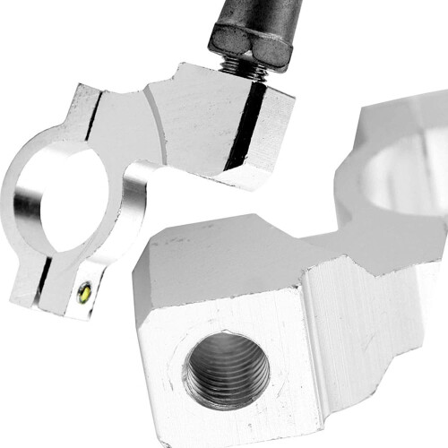Create Idea Universal Motorcycle Handlebar Mirror Mount 10Mm-7/8 Aluminum Clamp Chrome 1