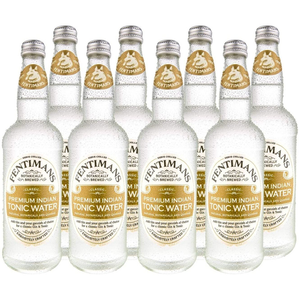 Fentimans Premium Indian Tonic Water, 8 x 500ml Bottles