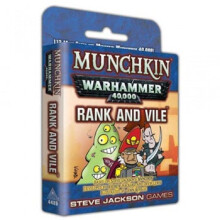 Munchkin Warhammer 40 000: Rank and Vile Card Game (Udvidelse) | 112 kort | Voksen b?rn og familie spil | Fantasy Adventure RPG | Alder 10+ | 3-6