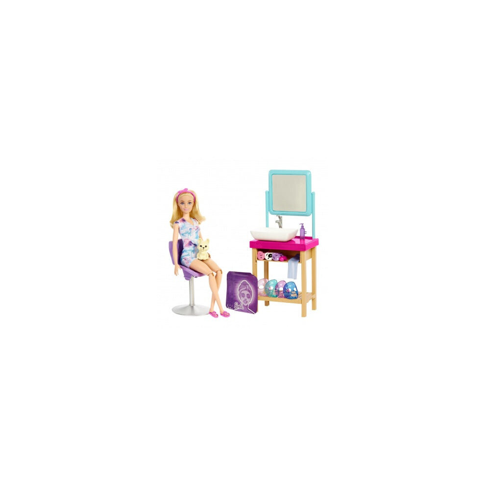 Mattel Barbie Wellness Sparkle Mask Spa Day Spielset Mit Puppe