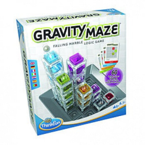Ravensburger Gravity Maze logica spel, Puzzel, Bal circuit-Constructie, 60 uitdagingen, vanaf 8 jaar-Ravensburger, 76433, ThinkFun