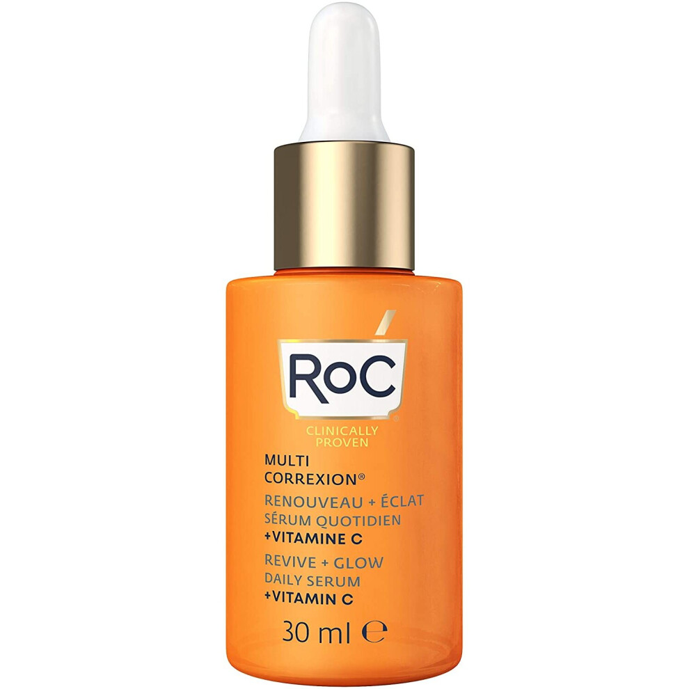 RoC - Multi Correxion Revive + Glow Vitamin C Daily Serum - Anti Wrinkle and Ageing - Firming Moisturiser - 30ml