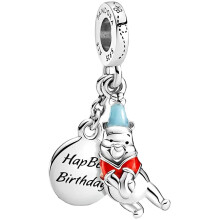 Pandora, Disney Winnie the Pooh Birthday Charm Sterling Silver 799385C01