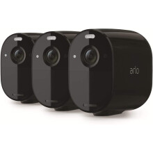 Arlo Essential Spotlight 3 Home Security Camera System CCTV, Wi-Fi, 1080p, Colour Night Vision, 2-Way Audio, 6-Month Battery Life, Motion Activated,