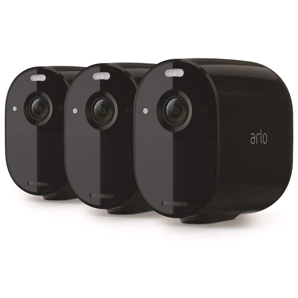 Arlo Essential Spotlight 3 Home Security Camera System CCTV, Wi-Fi, 1080p, Colour Night Vision, 2-Way Audio, 6-Month Battery Life, Motion Activated,
