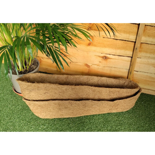2 Natural Coco Wall Trough Liner Liner For 30 Inch Wall Basket
