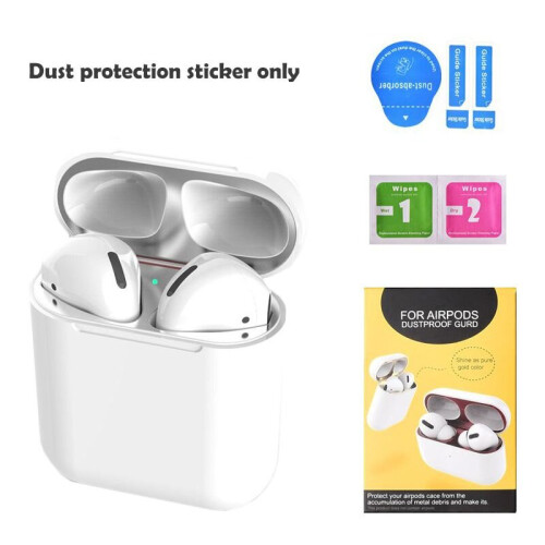 (Silver, AirPods 3) For AirPods 1/2/3 Guard Protective Earphone Film Dust-proof Scratchproof Sticker