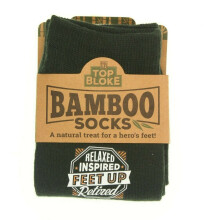 (Retired) Top Bloke Mens Bamboo Socks Green Personalised Name