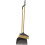 JVL Bamboo Long Handle Dustpan and Bristle Brush Set, Natural 1
